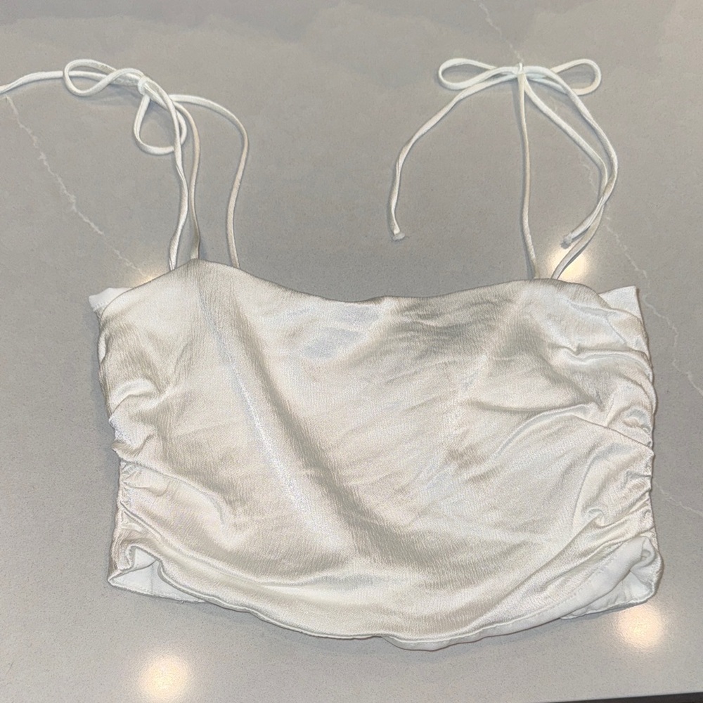 Zara White Camisole Top